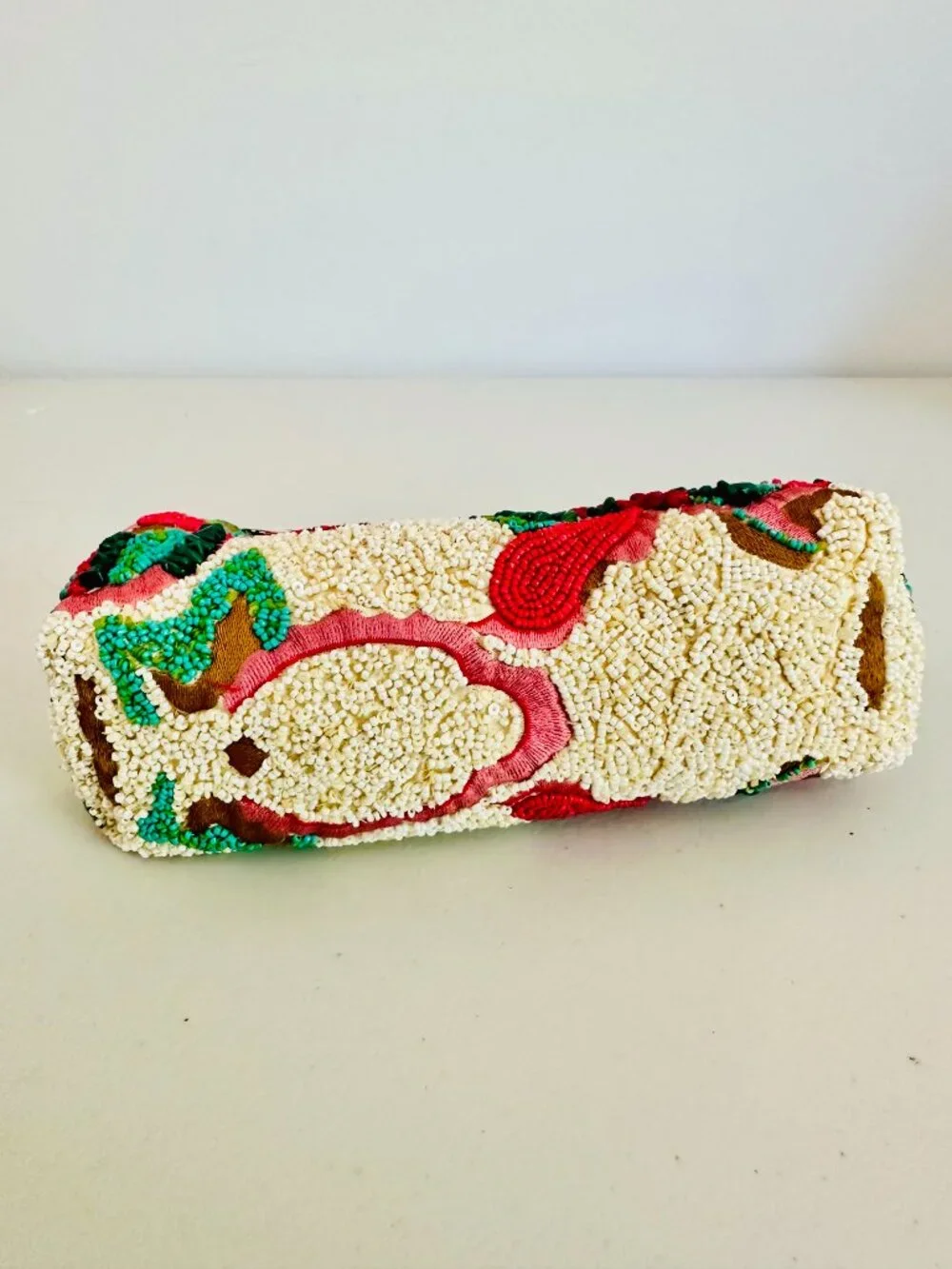 TIK TOK VIRAL HANDCRAFTED IN INDIA BEADED CLUTCH SHOULDER BAG - Picture 8 of 10